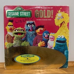 Sesame Street Gold The best of Sesame Street 2 lp record set. Double Album Vinyl